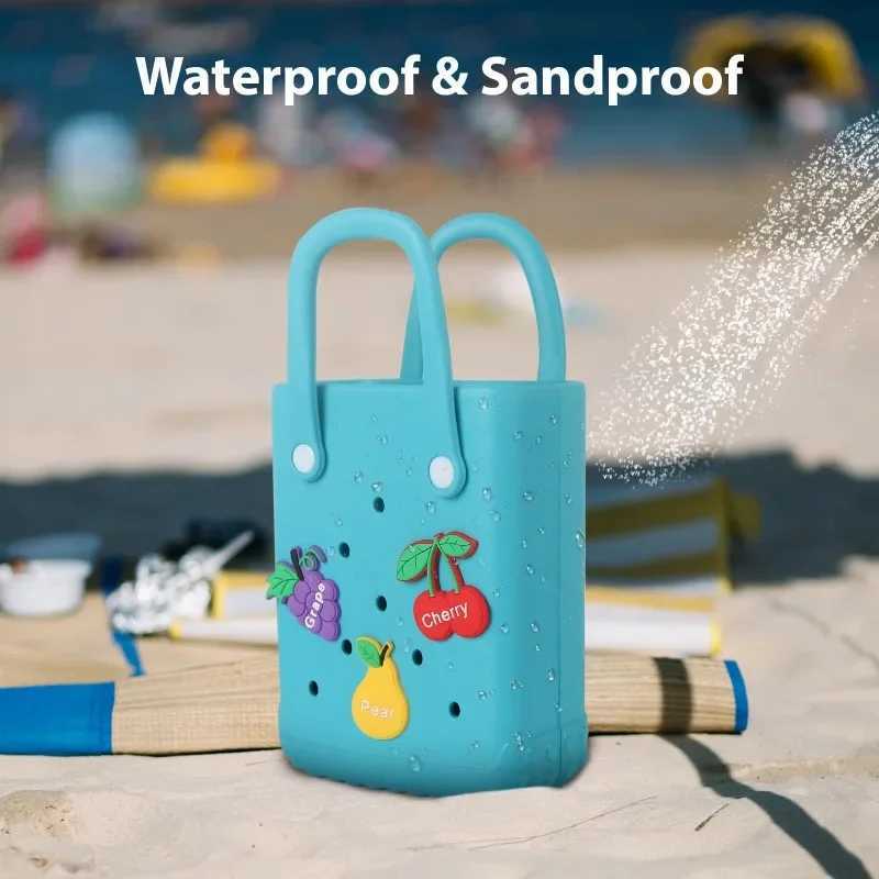 Charm beach bag waterproof womens shoulder bag Fi cross body messenger travel pool womens Jibz handbagXJ250412