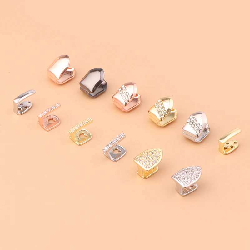 Hip Hop single tooth Grilz fashionable cubic zirconia dental cap for womens tooth decoration jewelry W250412