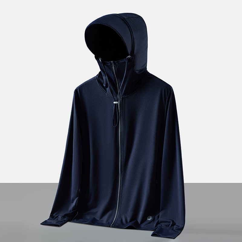 Outdoor Skin Clothing Summer Anti Uv Ice Silk Mens and Womens Quick Drying Jacket Long Sleeved Thin Breathable Sports Sun Protection Clothing