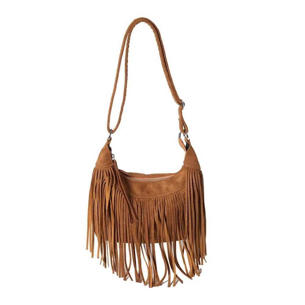 Nichle Design 2024 Womens Bag Rereo Shoulder Cross Bag Womens Tassel Bucket Handbag Fi Wallet HandbagXJ250412