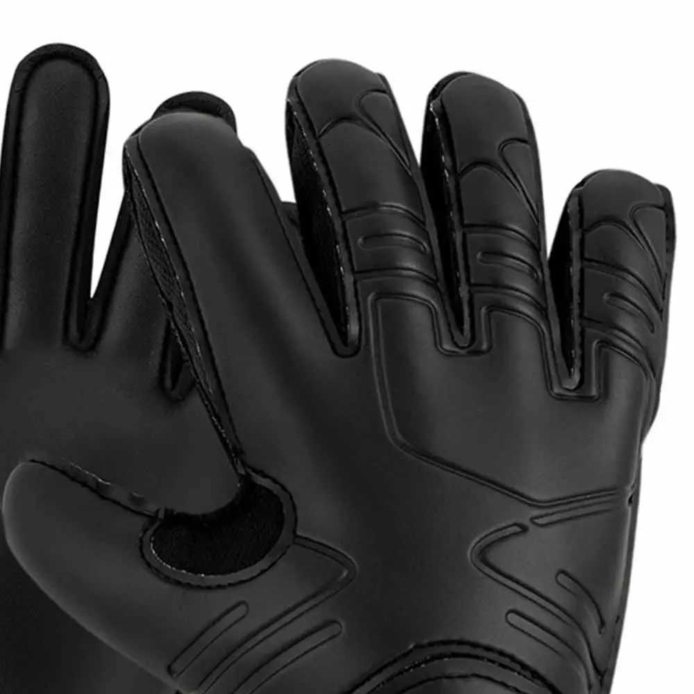 Finger Protection Goalie Gloves Black Durable Latex Soccer Gloves Wear-Resistant PU Football Goalkeeper Gloves Adult/Youth/KidsW251112