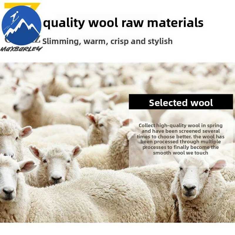 Maxbarley Wool Coat Men Winter Long Warm Black Loose Casual Wool Blends Overcoat Man Luxury Designer Woolen Trench Korean Trendy K251111