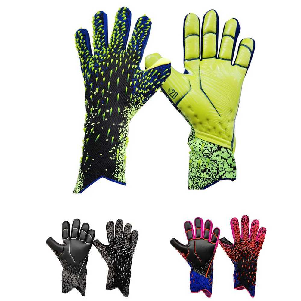 Football goalkeeper gloves latex thick professional goalkeeper gloves for youth football training and competitionXJ250412