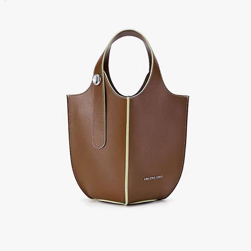 Fruit Basket Denim Tote Versatile Single Shoulder Crossbody Hand-Held Bucket Bag Large Capacity Leisure Handbag