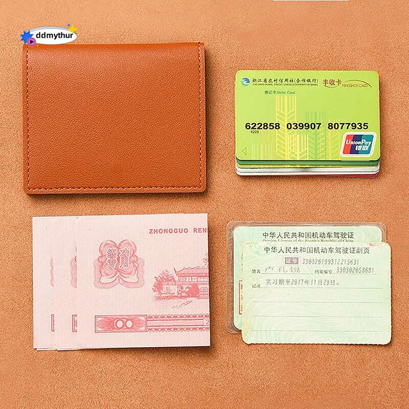 1Pc Bag Slim Compact Bank ID Case Driver's License Wallet Simple And Anti Demagnetization Card Holder ddmythur