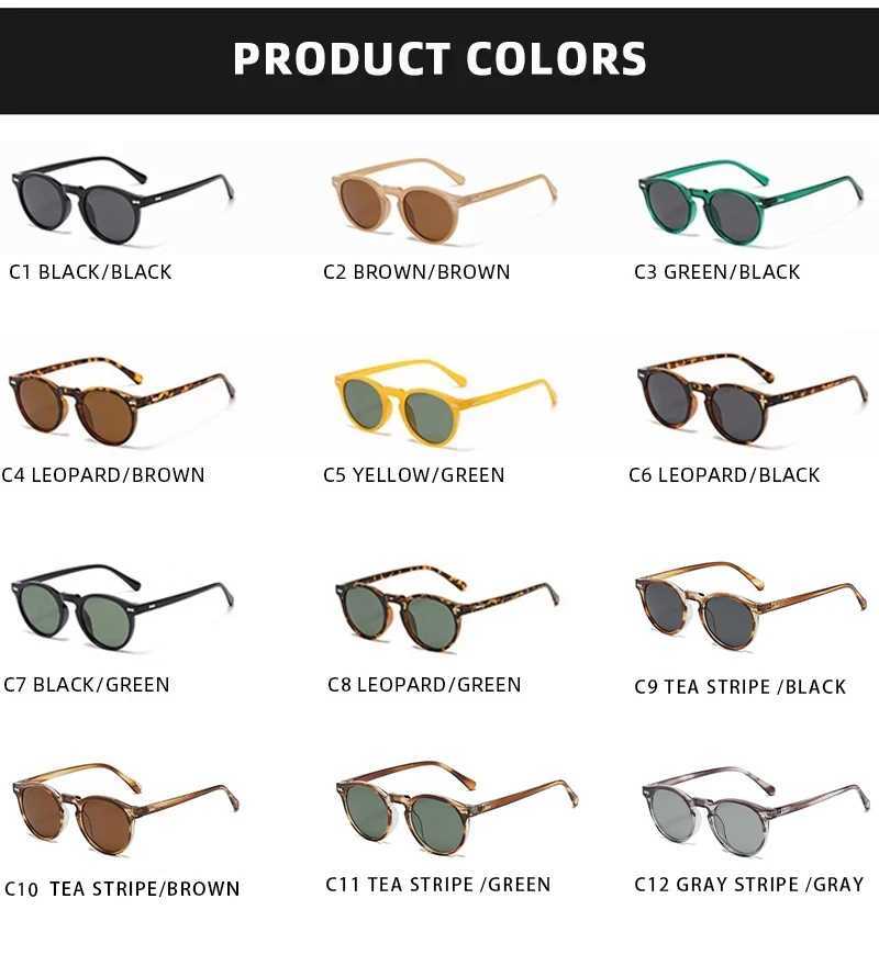 New Retro Polarized Sunglasses Men Women Fashion Small Round Sun Glasses For Male Female Literary Vintage Shades Driving Eyewear Z250411