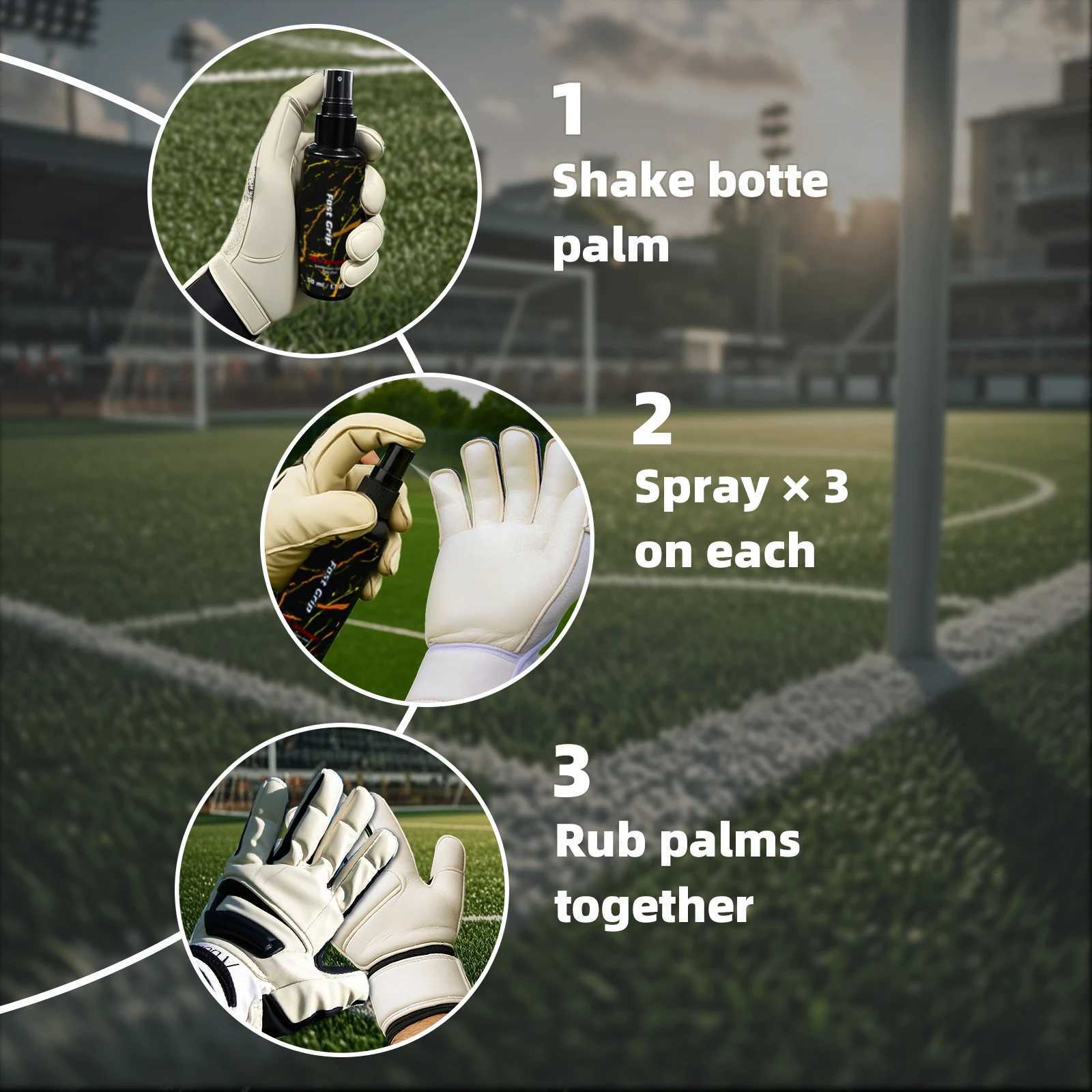 Goalkeeper Glove Spray Bundle Freeze-Resistant Grip Spray Quick-Dry Freeze-Resistant Grip Spray Glove Wash Care SprayW251112