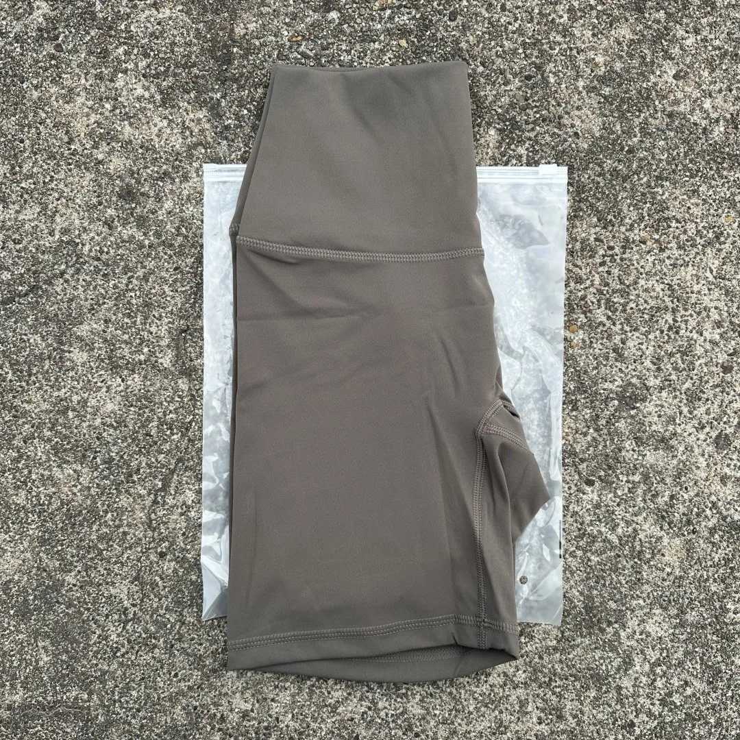 Solid Color High Waist Yoga Short Leg Bicycle Womens Fitness Exercise Short Leg Comprehensive Training Slow Running Squat Anti Lock Inner Bag Y250412