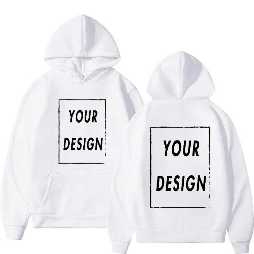 POD customization Customized printed mens and womens hoodies loose casual clothing fashionable long sleeves and personalized streetwearT251112