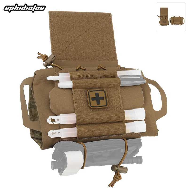 OphidianTac IFAK Kits Medium First Aid KitEDC Storage Bag for Camping Hunting Emergency Molle Bag Vest Accessories Z250411