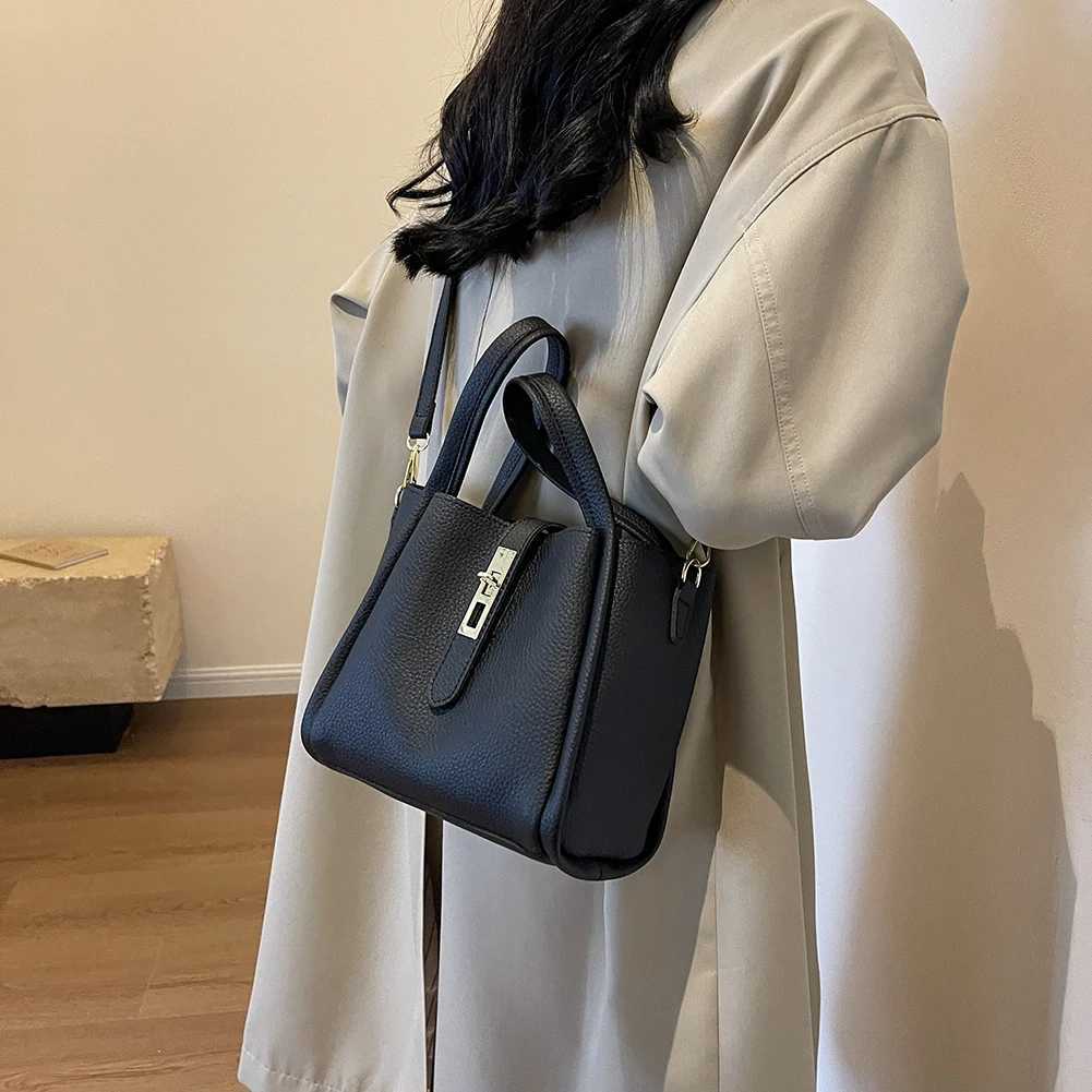 Fi handbag womens bucket bag large capacity magnetic closed shoulder bag cross body bag solid handbag work travelXJ250412