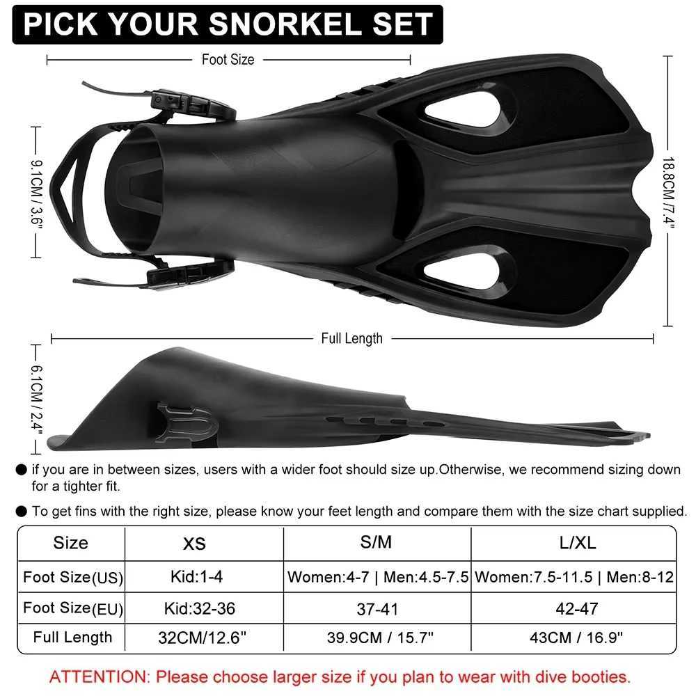 Inflatable Fin Swimming Flip Short Diving Frog Shoes Duck Net Adjustable Silicone Travel Size Open High Heels Adult Female ChildrenY250412K