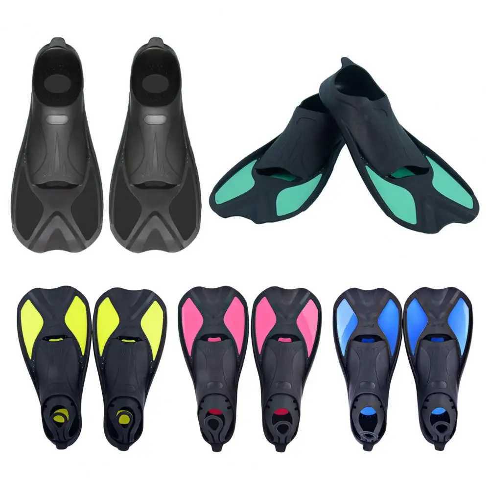 1 pair of diving fins swimming collar training fins inflatable collar short blade collar leg strength building swimming collarY250412