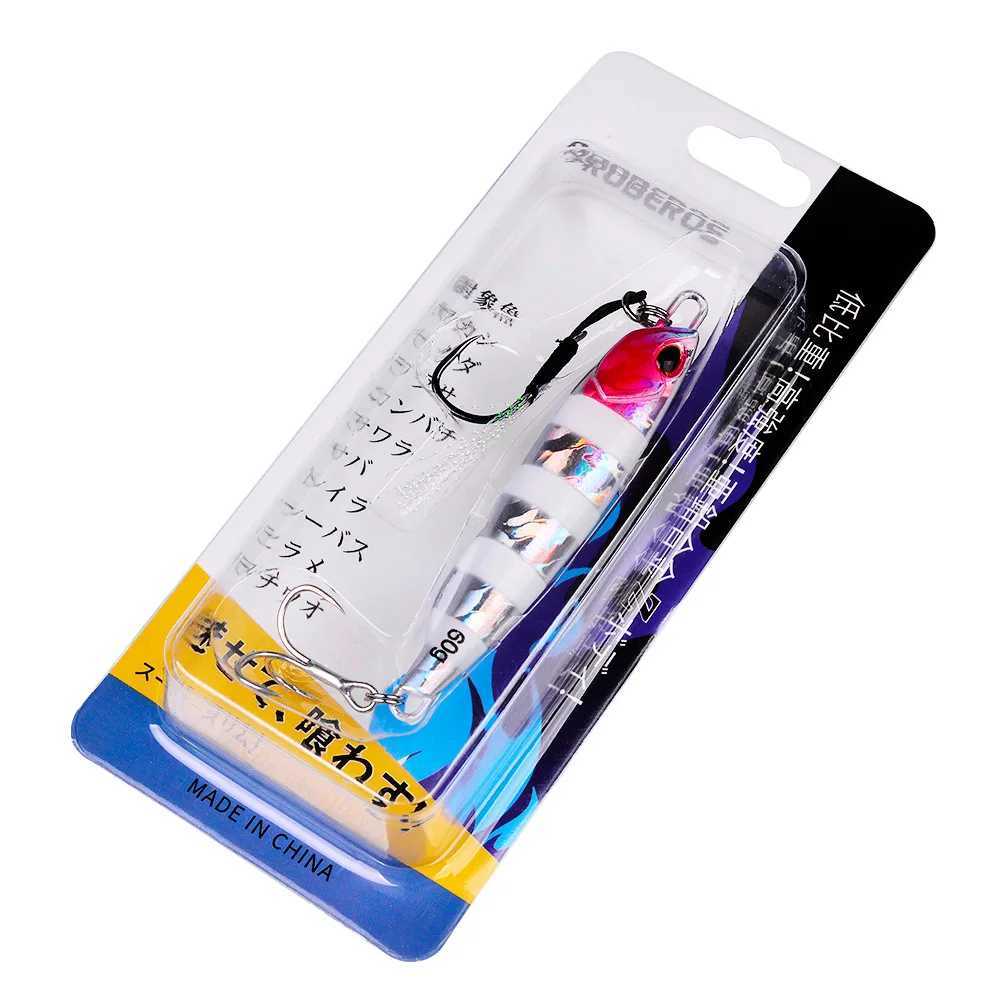 10-60g Metal Jig Fishing Lure Trolling Hard Artificial Bait Bass Fishing Bait Tackle Trout Jigging Lure Jigs Saltwater Lures Z250411