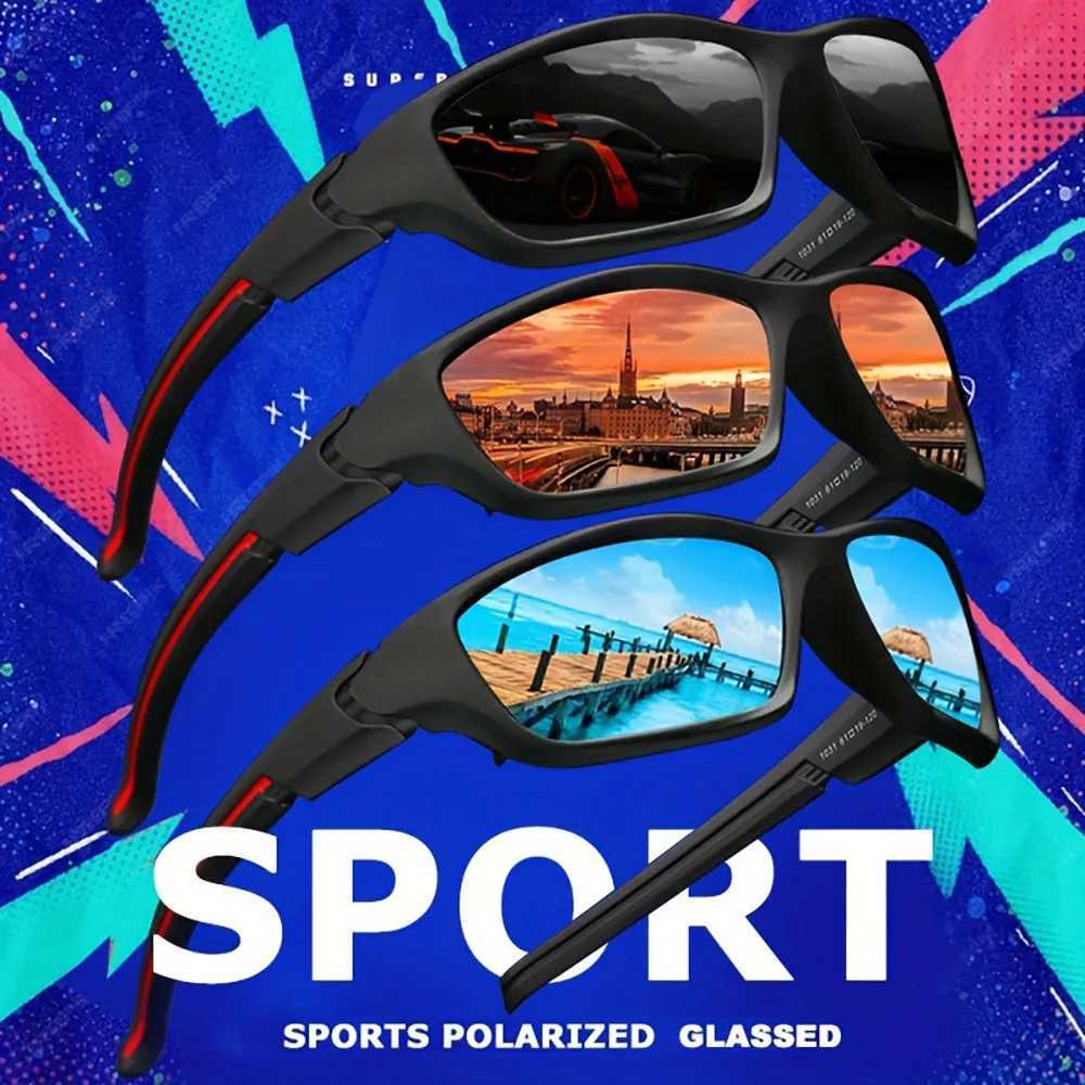 2pcs Advanced Cool Fantasy Polarized Surround Fashion GlassesMens and Womens Outdoor SportsCyclingFishingHikingGolfC250411
