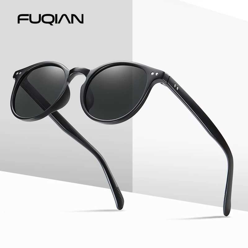 Fashion Small Round Polarized Sunglasses Men Women Vintage Ultra Light TR90 Sun Glasses Stylish Anti-glare Driving Shades Z250411