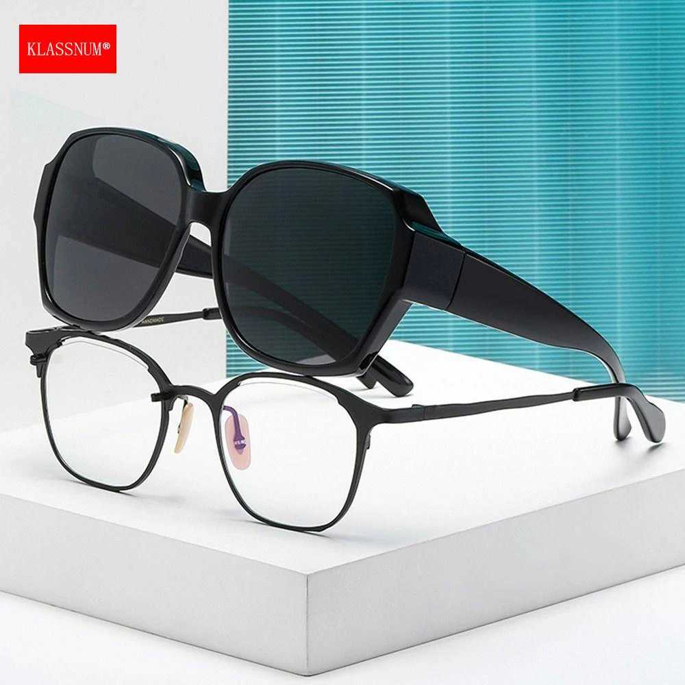 KLASSNUM Polarized Sunglasses for Women Men Fit Over Myopia Prescription Glasses Driving Goggles Fishing Sun Glasses Frame UV400 Z250411
