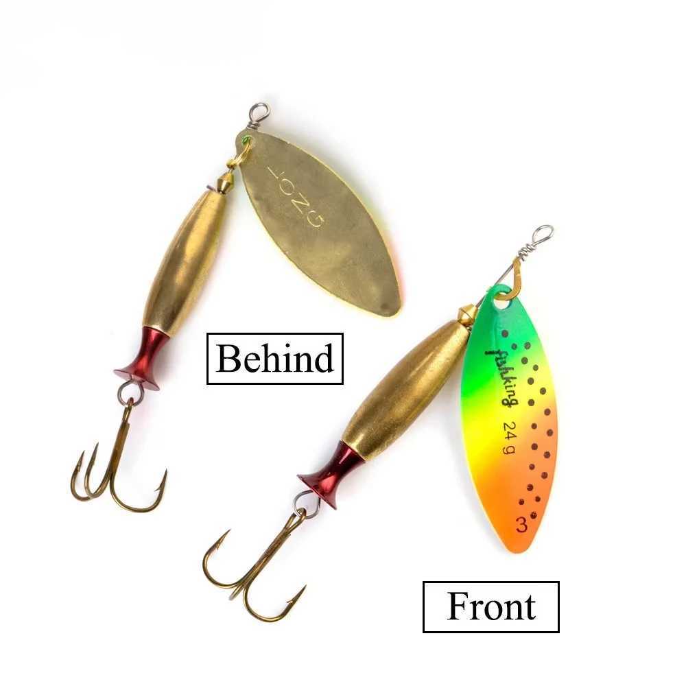 NGB Spinner Bait 18g-24g Fishing Lure Spoon Saltwater Lure Accessories Treble Hook Metal Hard Lure Wobblers Tackle Z250411