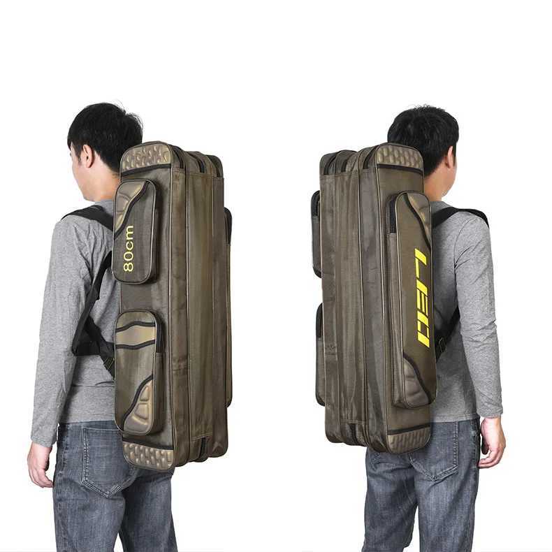 Fishing Bags High Capacity Gear Fishing Portable Multifunction Rod Case Fishing Tackle Tools Storage Bag Wholesale Z250411