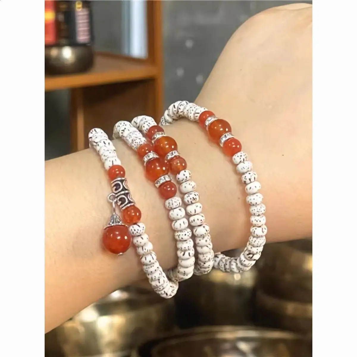 Hainan Bodhi Mini Star Moon Bodhi Original Ecological Bead Handmade Treatment Fashion Gift Natural Small Seed Bracelet Necklace 250407