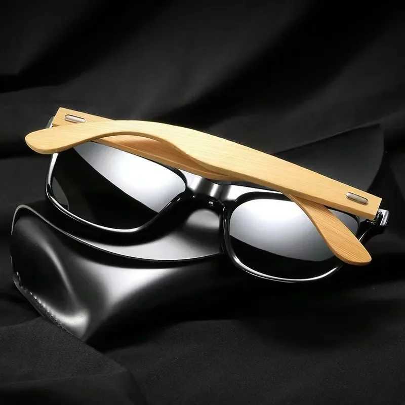 Plastics Wood Bamboo Polarized Sunglasses Men Women Classic Fashion UV400 Vintage Driving Sun Glasses Black Fishing Eyewear Z250411