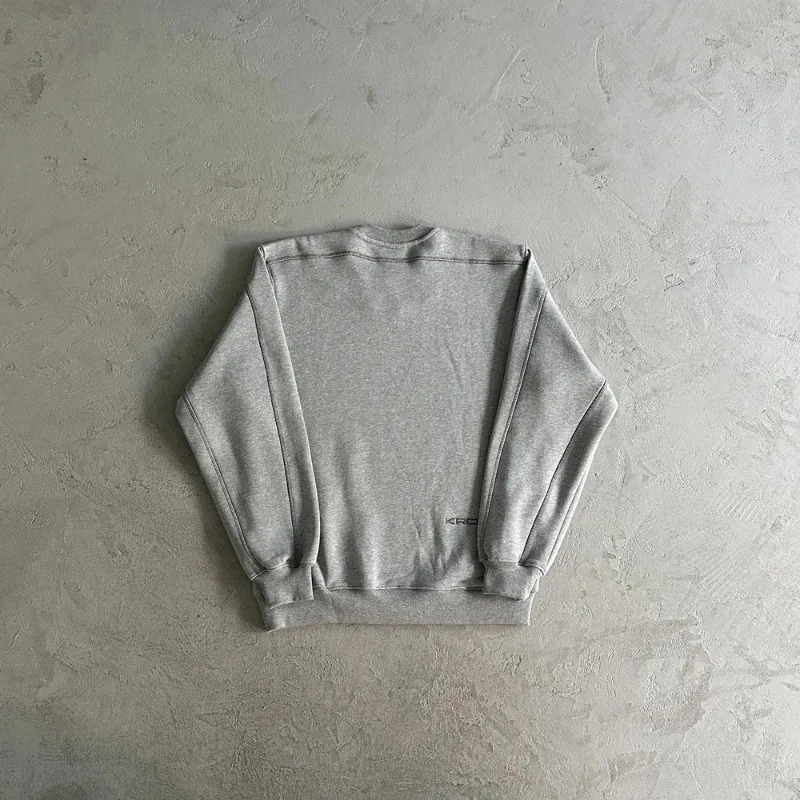Kroen Embroidery Basic Sports Sweatshirts Outside Stitch Stripe Hoodie Men Women Black Gray Loose Sweatshirts Pullovers 251112