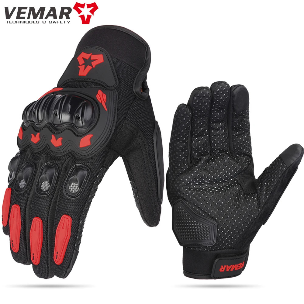 Summer Men Motorcycle Gloves Hard Knuckle Touch Screen Motorbike Motocross Moto Biker Accessories MXXL 251112