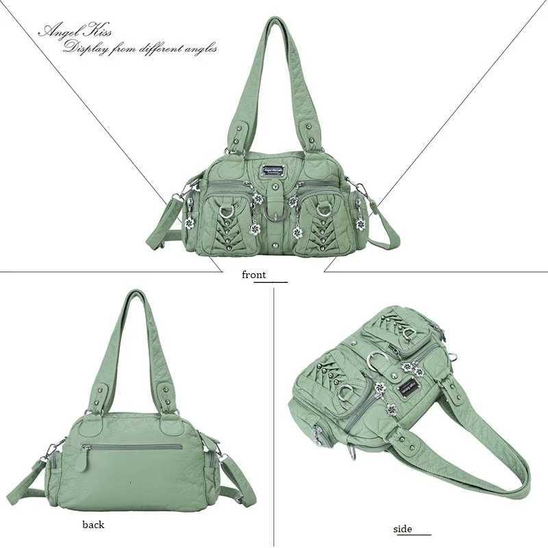 Women Handbags Fashion Satchel Top-handle Handbag PU Shoulder Bag 106x83 Dumpling Pack Multi-pockets Shoulder BagsW251112