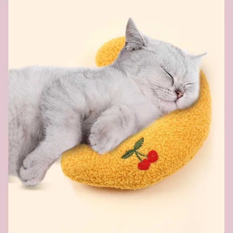 Cat pet dog sleep soft U-shaped cat toys pet toys pet supplies Y250412