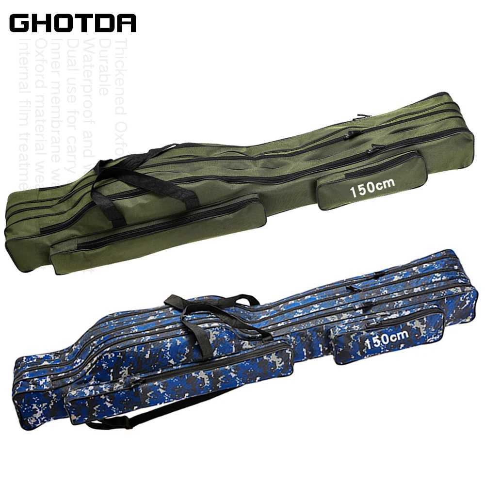 Fishing Rod Bag 110/120/130/150cm 2-3 Layer Durable Fishing Tackle Bag Z250411