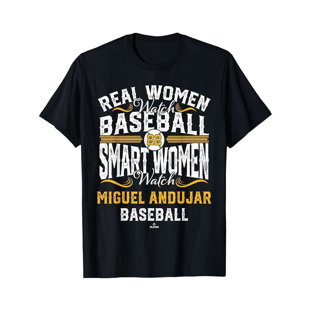 Designer T shirt Smart Men Watch Miguel Andujar Oakland Baseball MLBPA 100% cotton, short sleeve, Wrinkle resistant, Casual, comfortable fit - 220g T-