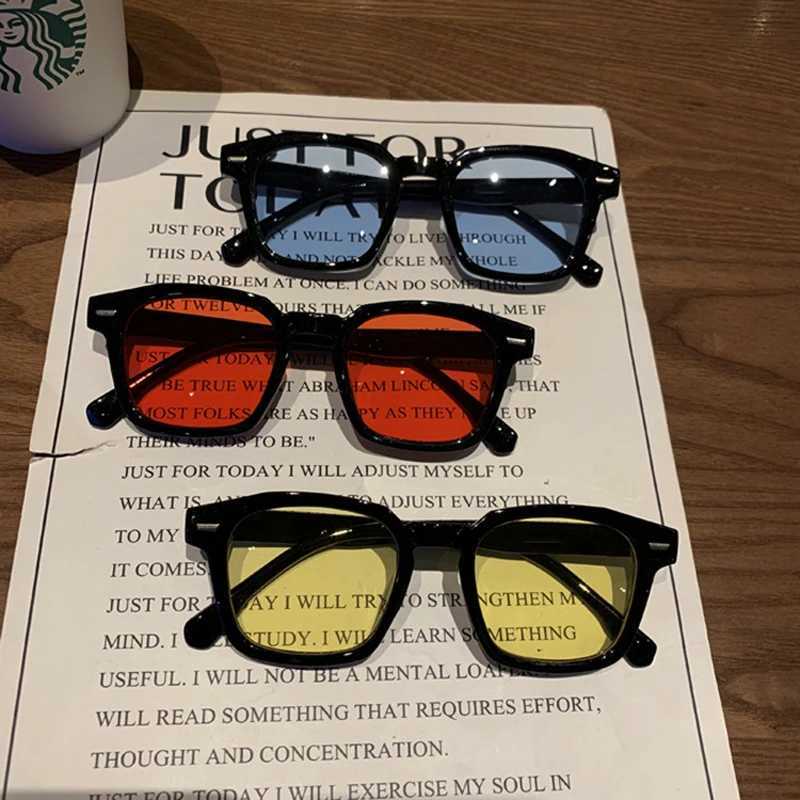 Square Vintage Sunglasses Woman Brand Designer Retro Sun Glasses Female Fashion Rivet Red Blue Mirror Style Oculos De SolC250411