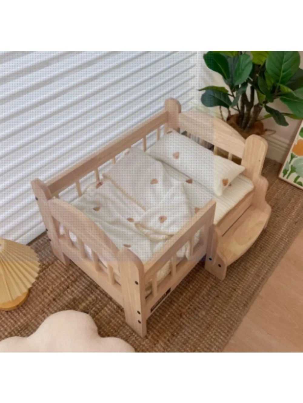 Ins Pet Cat Dog Cotton Nest Mat Detachable Milk Blanket Bear Bed Spring and Autumn Three Piece Set X250412