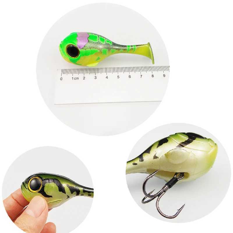 ESFISHING Silicone Soft Bait Balloonfish 82mm24g 1pcs Deraball with Quality Hook Pesca Artificial Fishing Lure Tackle Z250411