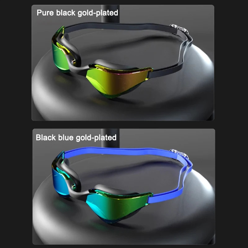 High Definition Waterproof And Anti Fog Adult Swimming Goggles Professional And Comfortable Electroplated Swimming Goggles 250411