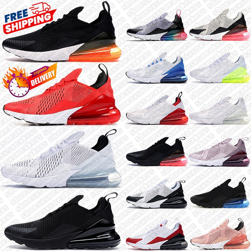 Free shipping designer sneakers Running Shoes 270 270s for men women Red Blue Grey classic Low Breathable fashion outdoor sports trainers sneaker
