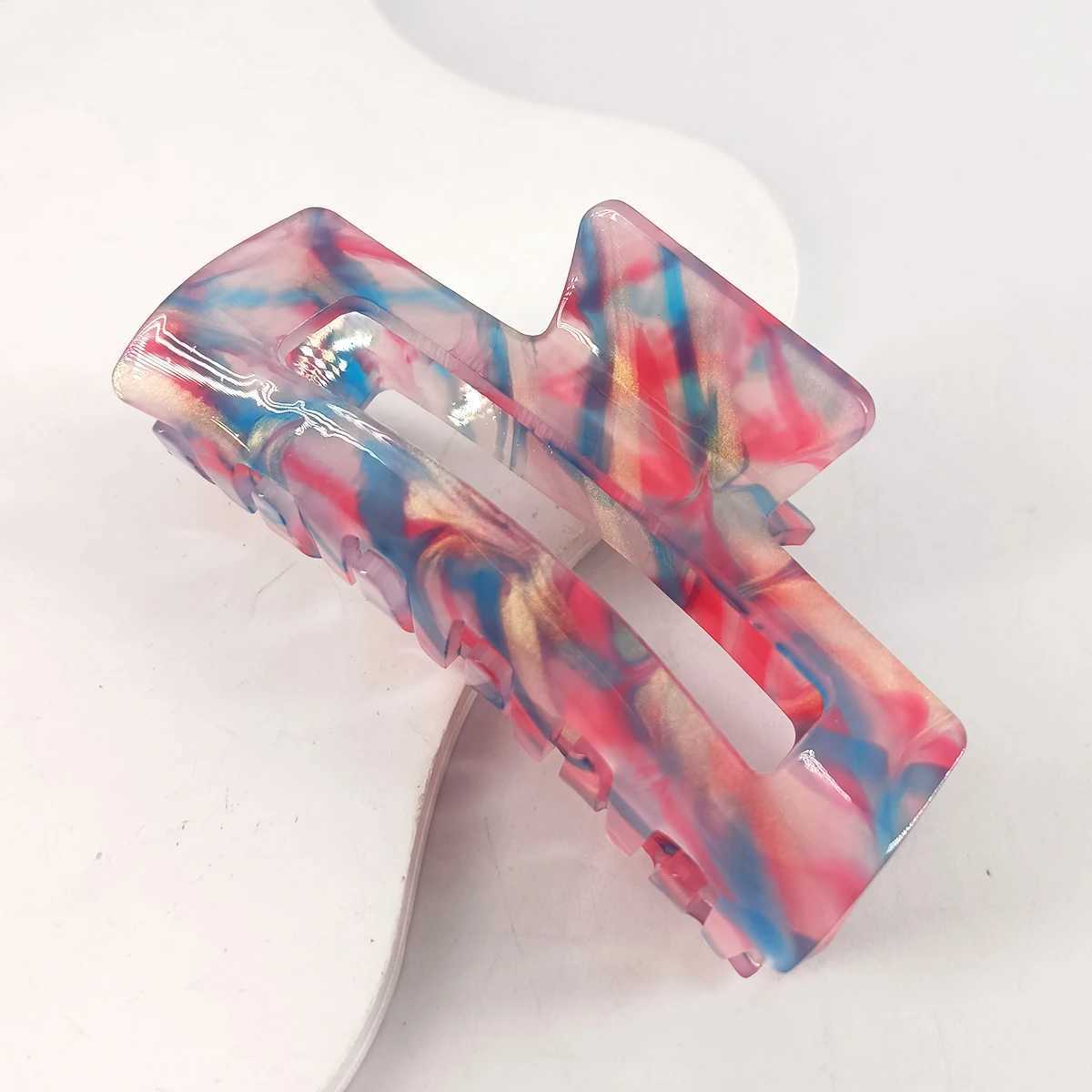 Fashion leopard print hair clip geometric hair clip grip design clip suitable for girls hair clip accessories Y2504012