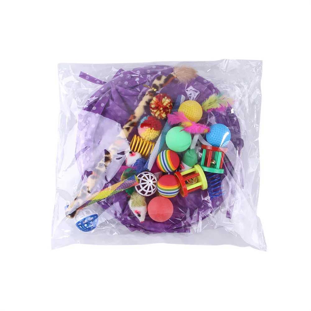 A set of 22 cat toy kits mouse shaped ball shaped cats pet loving toys cat channels interesting cat sticks mouse supplies value bundling Y250412