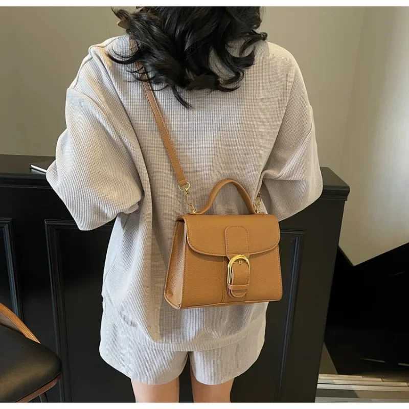 Classic Elegant Ladies Leather Messenger Bag Crossbody Handbag Shoulder Tote Luxury BrandW251111