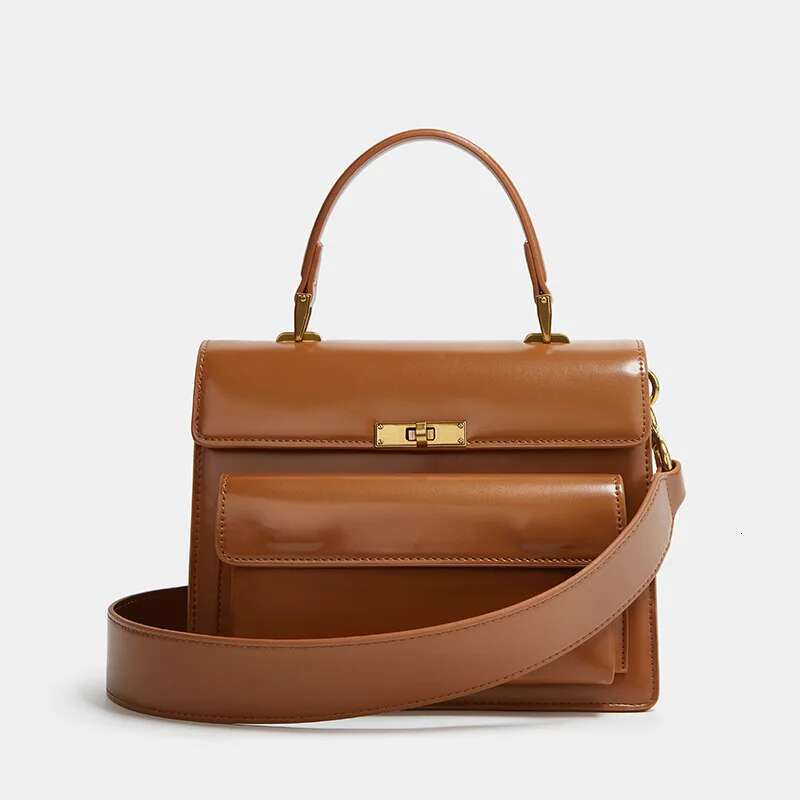 2024 Hot Sale Shiny Patent Leather Women Shoulder Crossbody Female Commute Handbags High Quality Ladies Small Tote Bag