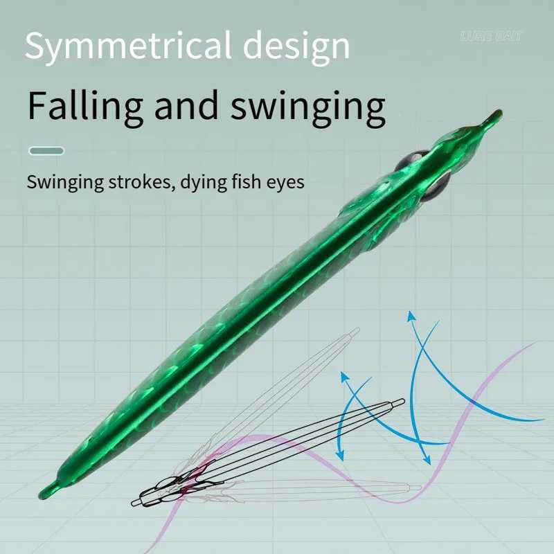 Artificial Bait Bass Hook Feather Fishing Colorful Carbon Metal Jig Lure Spinning Spoon of Minnow Sinking Casting Pesca Tackle Z250411