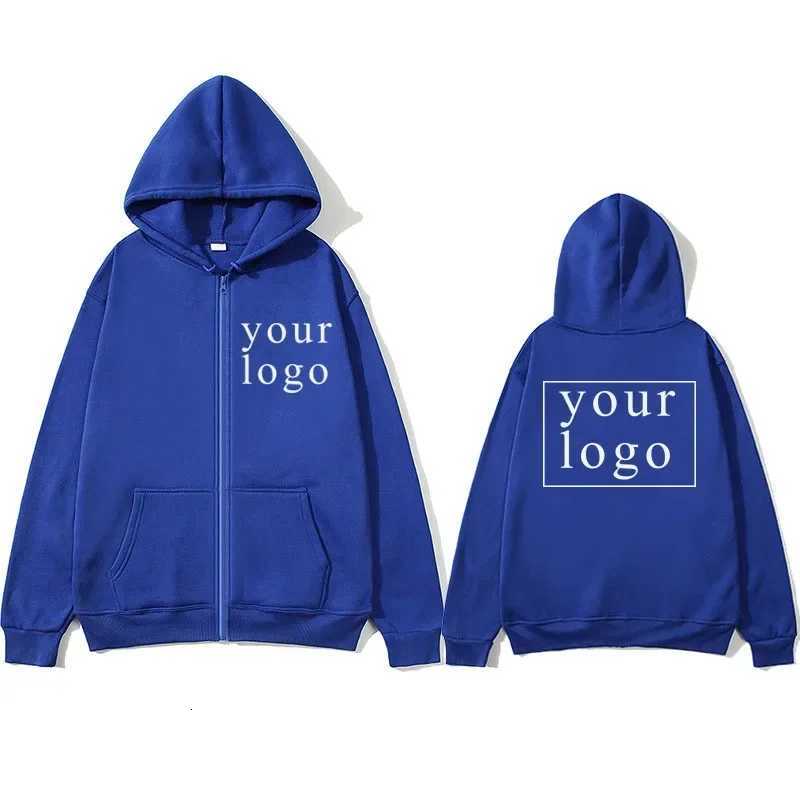 POD customization Chain hooded cardigan new fashion your own design brand /customized image replication anytime anywhereT251112