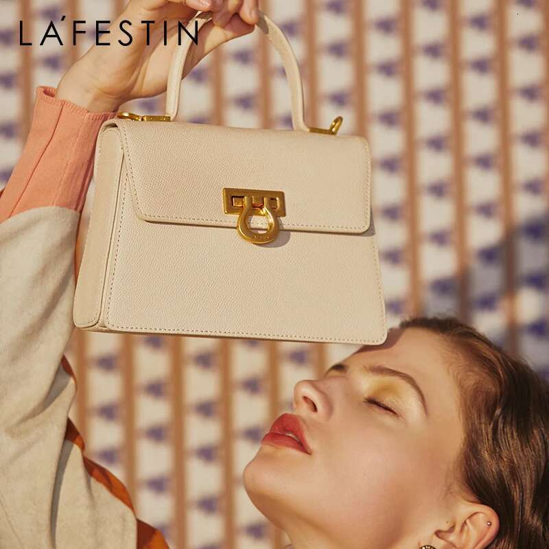 LA FESTIN 2024 New Trend Retro Mini Book Handbag Fashion Design Shoulder Portable Messenger Leather Female Crossbody Bag