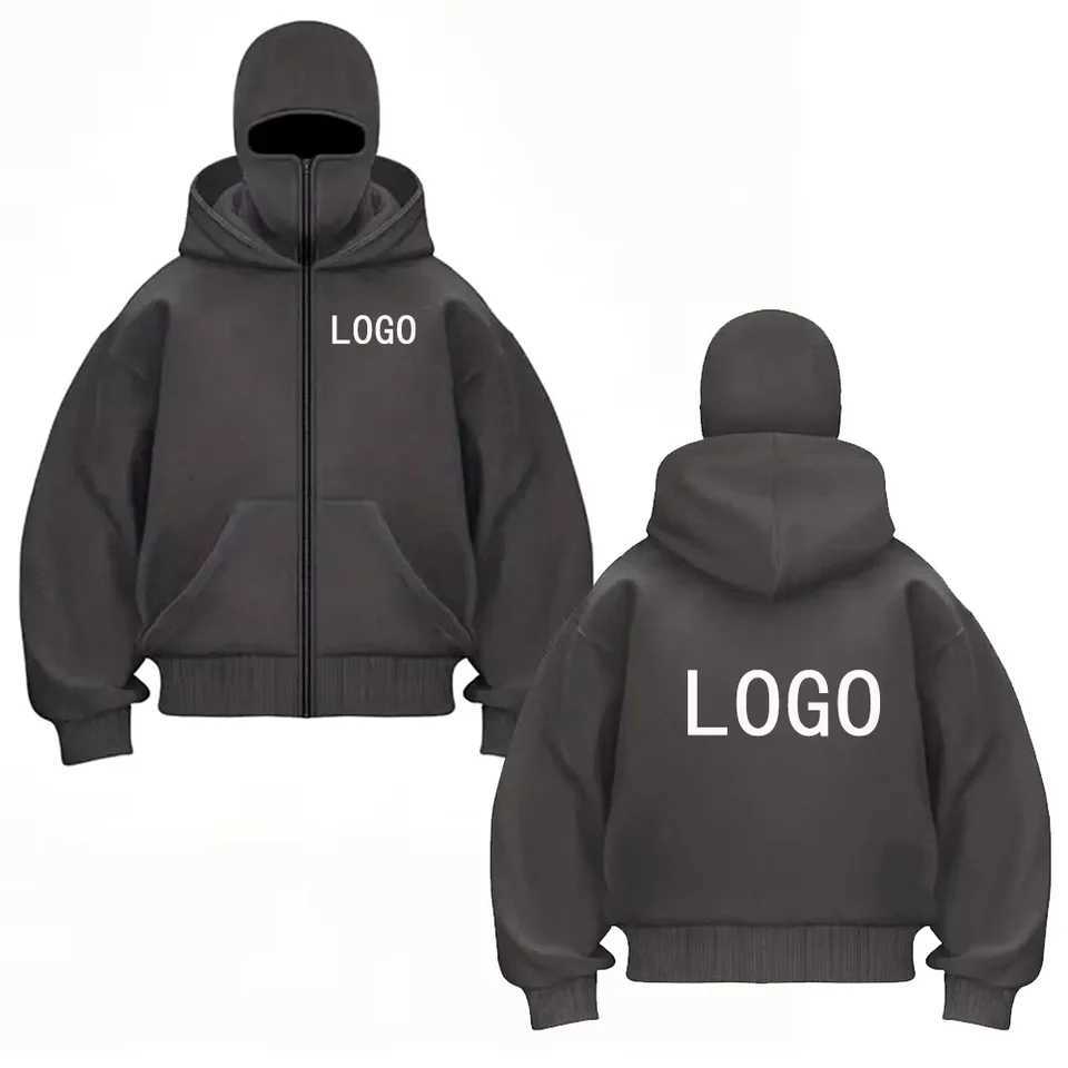 POD customization Style hooded sweatshirt double hooded jacket fashionable hooded zipper sweatshirt customizable exclusive T251112