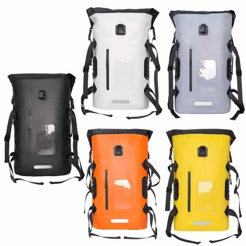 32L waterproof backpack large capacity cycling outdoor hiking dry wet separation lightweight diving equipment Z250411