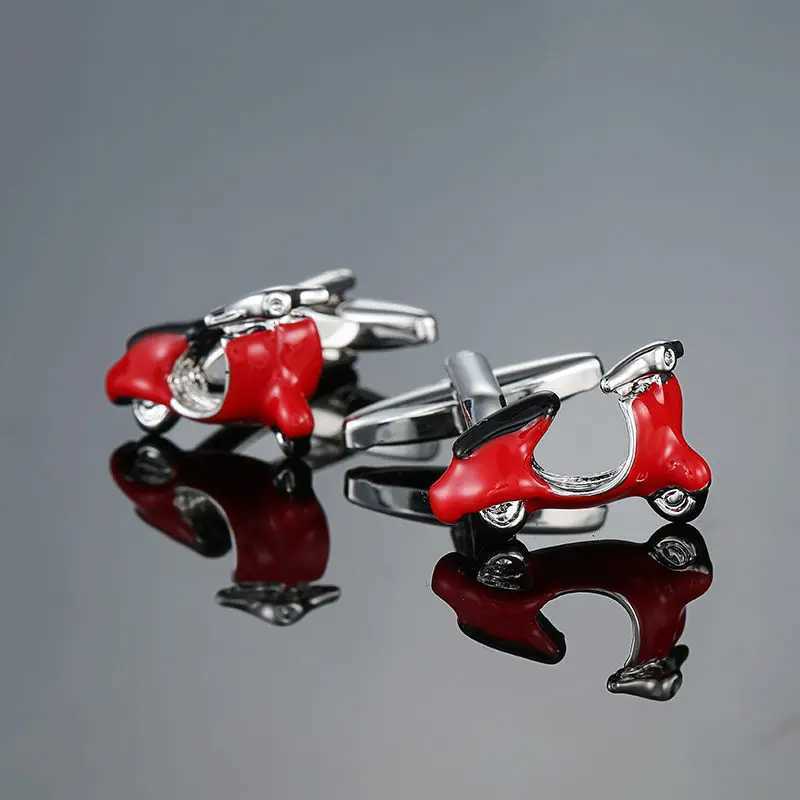 3D motorcycle mens shirt cufflinks brand cufflinks bottons wedding cufflinks high-quality commercial jewelryT250412