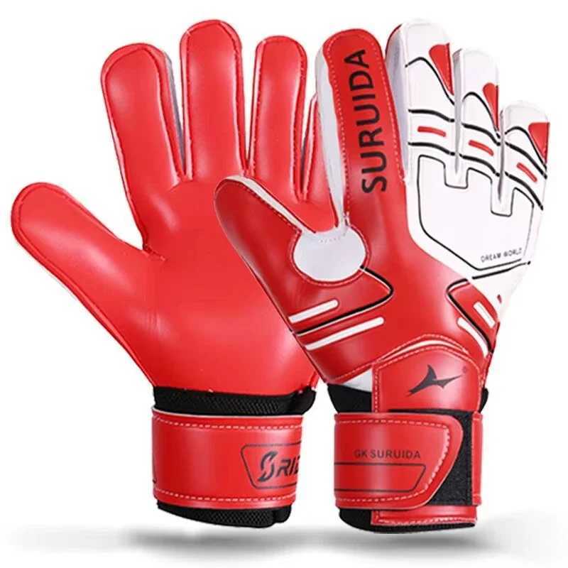 Hot selling professional football equipment goalkeeper gloves with finger protection anti slip and wear-resistant training goalkeeper glovesXJ250412