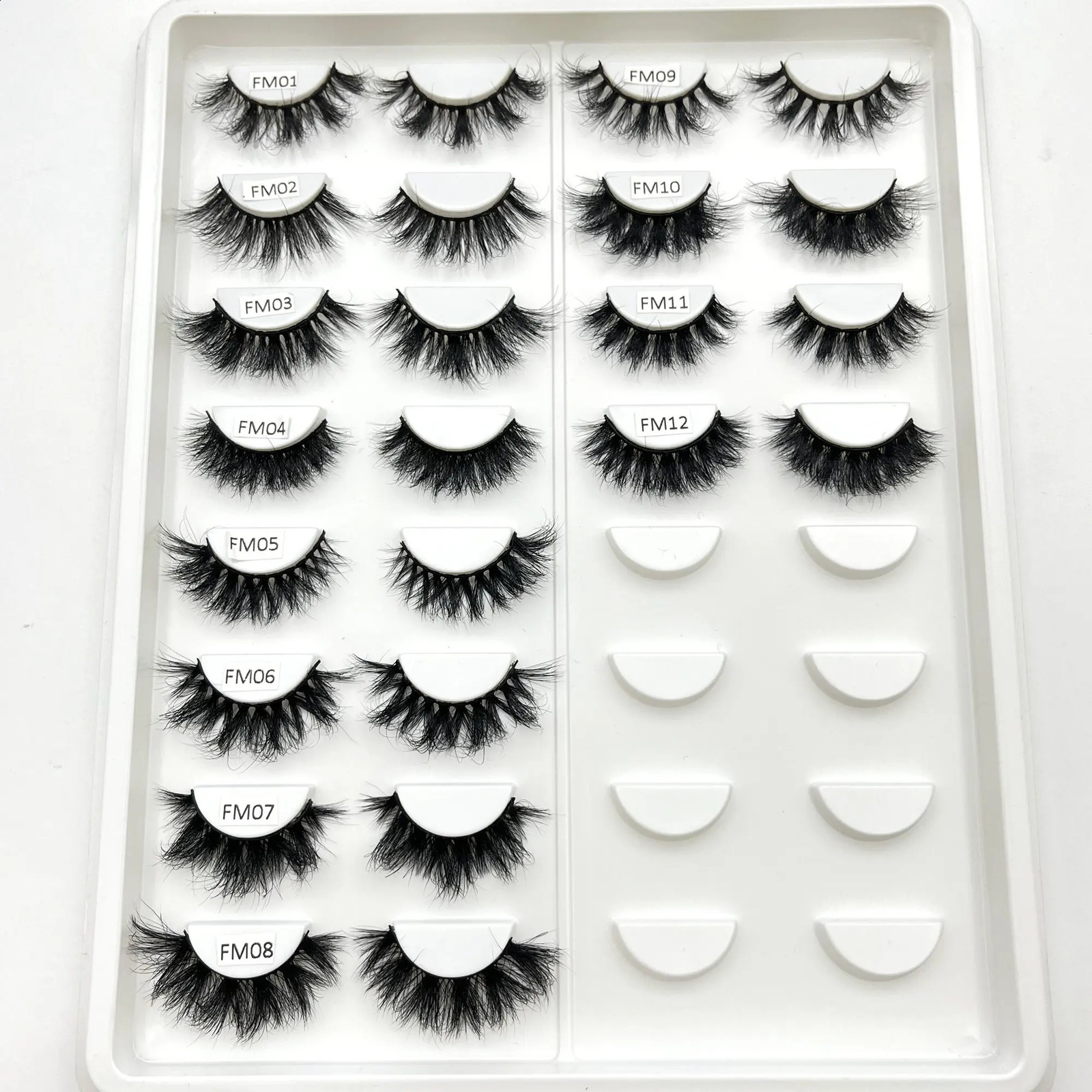 Mikiwi FL Super Fluffy Wholesale Short Wispy Mink Eyelashes Bulk Makeup Lashes 3D Mink Strip Dramatic Reusable False Eyelashes 250410