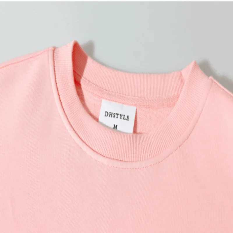 POD customization Cotton pullover hoodie long sleeved spring and autumn T-shirt round neck hoodie jacket custom printed embroideryT251112