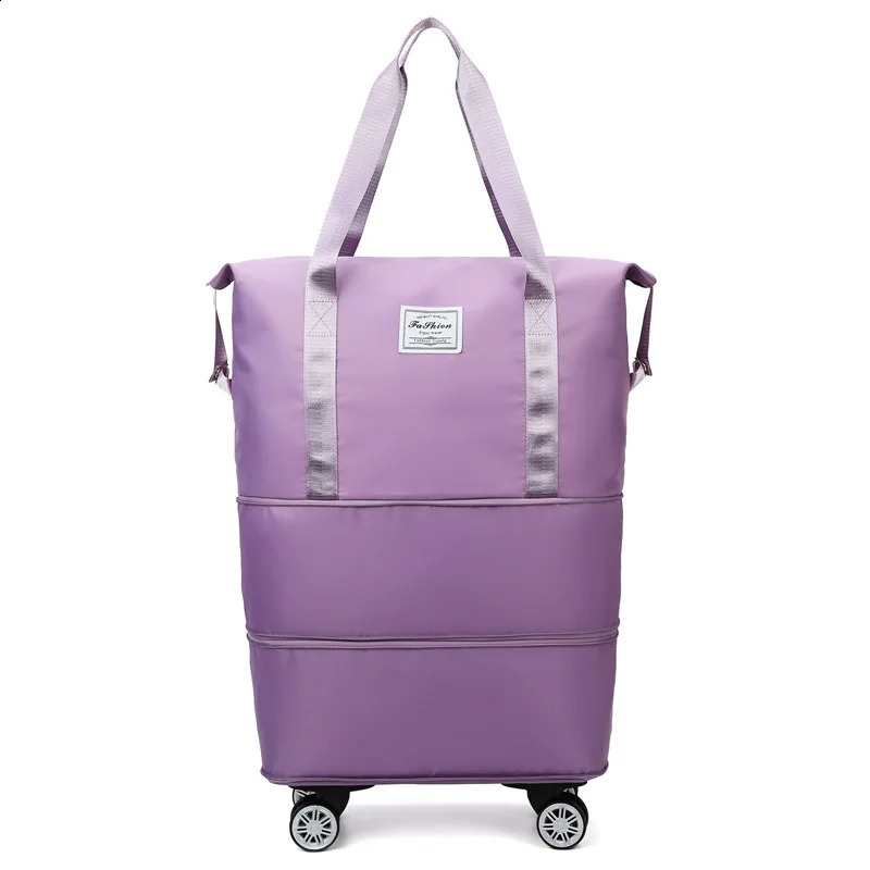 Oxford cloth large capacity travel bag Dry wet separation storage business travel luggage bag Detachable universal wheel250403